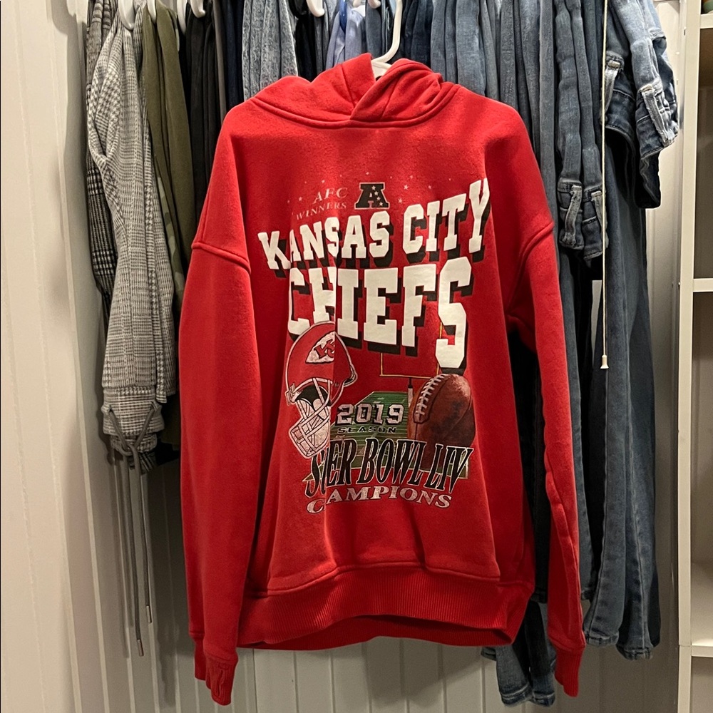 Abercrombie Kids Red Kansas City Chiefs Hoodie